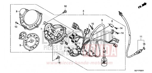 COMPTEUR DE VITESSE (NSC502WH/T2) NSC50T2E de 2014
